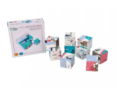 Produktbild von AdamToys Kinder Würfelpuzzle Bilderwürfel Puzzle Lernspielzeug Mädchen Jungen