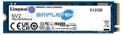 Imagen del producto de Kingston NV2 SSD, NVMe 2280, Gen4, X4, 512GB, modelo OM8PGP4512Q-A0