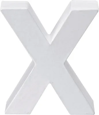 Produktbild von Papp Buchstabe X 10 x 3,5cm