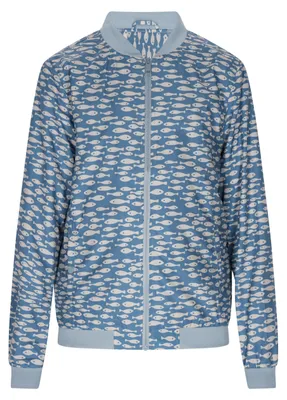 Produktbild von Herren Jacke mit Stehkragen und Reißverschluss, in der Farbe Blau, Größe L