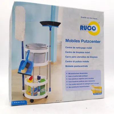 Produktbild von Ruco Reinigungswagen Reinigungsbedarf Ø x H 34 x 75 cm Praktisch Robust Effizient