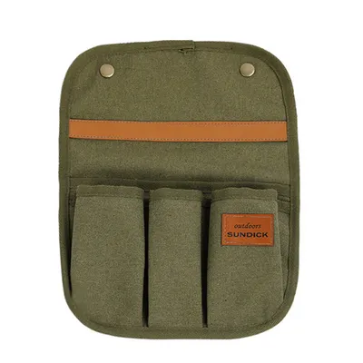 Produktbild von Outdoor-Campingstuhl-Armlehnen-Aufhängetasche, Campingstuhl-Armlehnen-Aufbewahrungstasche, Stuhl-Seitentasche, mehrere Taschen, schwarz