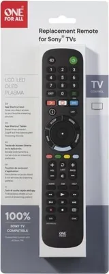 Immagine prodotto di Telecomando sostitutivo per TV Sony ONE FOR ALL URC4912, compatibile al 100%, tasto Netflix, funzione di apprendimento, controllo soundbar