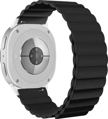 Produktbild von Magnetisches Silikon Armband für Samsung Galaxy Watch 8 / 8 Classic Schwarz