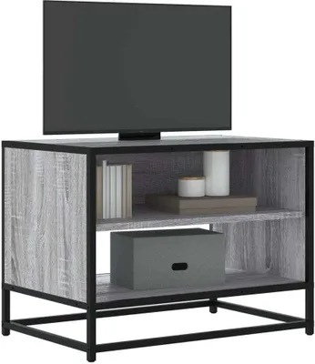 Zdjęcie produktu dla Maison Exclusive – szafka pod telewizor, kolor szary Sonoma, 61 x 40 x 46 cm, materiał drewnopochodny i metal