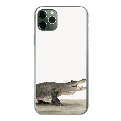 Produktbild von MuchoWow® Handyhülle Schutzhülle Hülle für iPhone 11 Pro Max Kinder - Krokodil - Junge - Kinder - Mädchen Silikon Softcase Handy Hülle - Schutz