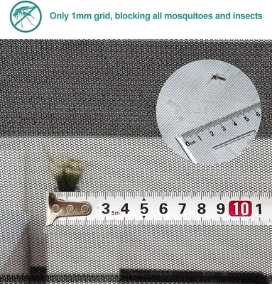 Magnetisches Fliegengitter für Tür und Balkontür - Insektenschutz ohne Bohren - 85 x 215 cm