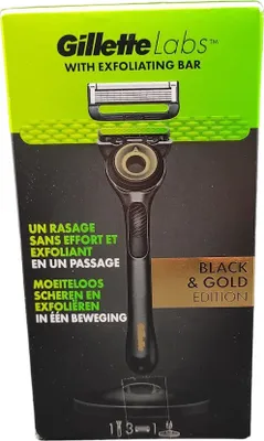 Produktbild von Gillette Labs Nassrasierer Herren, Rasierer mit Reinigungs-Element + 2 Rasierkli