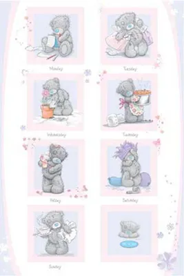 Immagine prodotto di Me To You - Poster - Giorni della settimana + 1 Ü-Poster dimensioni 61x91,5 cm