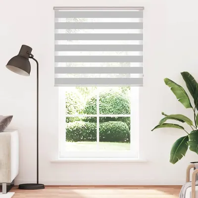 Immagine prodotto di vidaXL Tenda a rullo doppia Grigio chiaro 120x230 cm Larghezza del tessuto 115,9 cm Poliestere