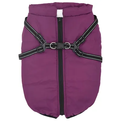 Immagine prodotto di Cappotto Cani Imbracatura Impermeabile Riflettente Viola L52