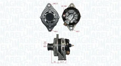 Produktbild von MAGNETI MARELLI 063735679010 Lichtmaschine Generator LiMa 150A 12V für FIAT Freemont (345)