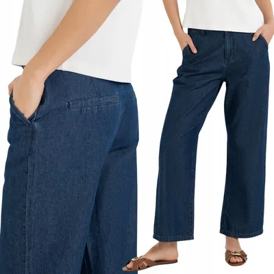 Zdjęcie produktu dla Moraj | Jeansy - rozmiar 42 - damskie jeansy w ciemnoniebieskim kolorze - spodnie jeansowe - damskie spodnie bawełniane
