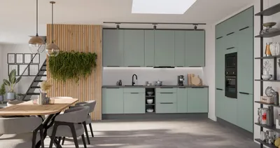 Immagine prodotto di Mobile alto da cucina LUNARA - larghezza 30 cm, verde / antracite