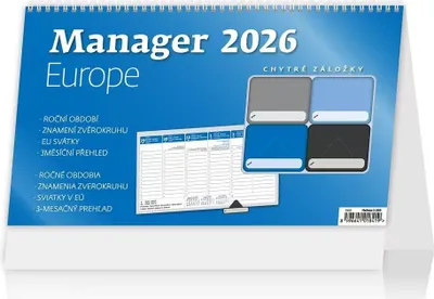 Immagine prodotto di Calendario di pianificazione Manager Europe - calendario da tavolo