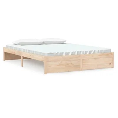 Image de vidaXL Lit en bois massif sans matelas 160x200 cm