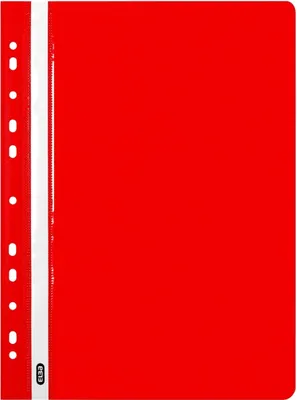 Produktbild von Schnellhefter A4 PP mit Abheftlochung rot Packung mit 25 Stück