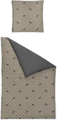Immagine prodotto di Set di biancheria da letto Irisette in fibra fine Panda 8395 naturale 155 x 200 cm + 1 federa 80 x 80 cm