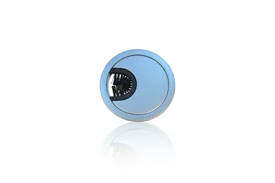 Produktbild von 1 Stück, Kabeldurchlass Kabeldurchführung Kabelabdeckung Kabeldose, Aluminium Optik