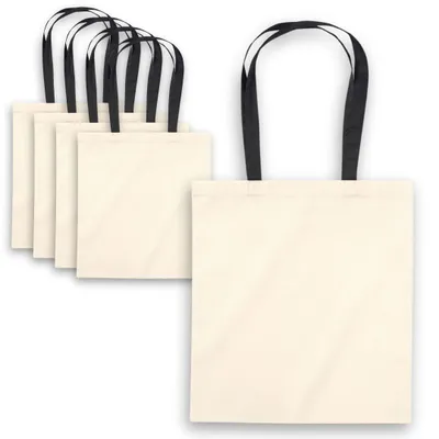 Produktbild von Omgoods – Damen-Shopper-Tasche aus 100% Baumwolle mit Tragegriffen, 38 x 42 cm