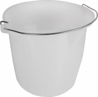 Produktbild von Lebensmittelechter Ausguss-Eimer 25 Liter ungefärbter Kunststoff (PE) weiß