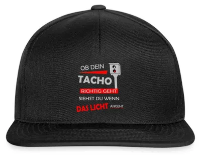 Produktbild von Spreadshirt | Auto Snapback Cap, One size, Schwarz/Schwarz