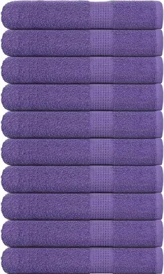 Produktbild von HOMMIE Handtücher FROGN 10er set - modernes Design - Lila 100x200cm 360 g/m² Promotion547160 - Handtücher