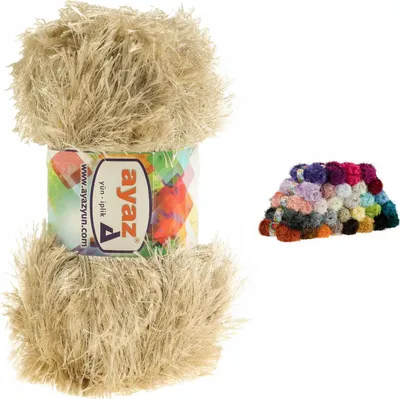 Produktbild von 100g Strickgarn Yumos Fransenstrickgarn Strickwolle Häkelgarn