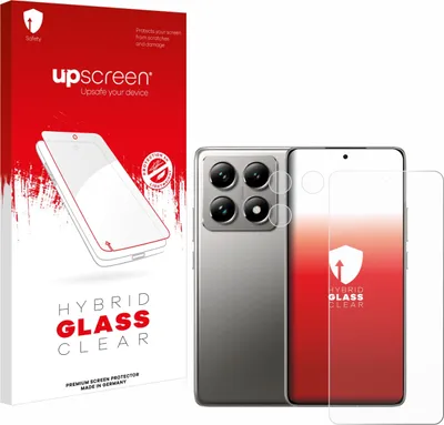 Produktbild von upscreen Schutzglas für Xiaomi 14T Pro (Display+Kamera) Schutzfolie Panzer Folie Glas Display Schutz klar