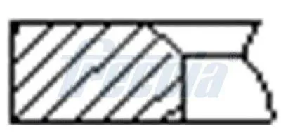 Immagine prodotto di FRECCIA FR10-116000 Set di fasce elastiche per FIAT Panda berlina (141) 126 (126)