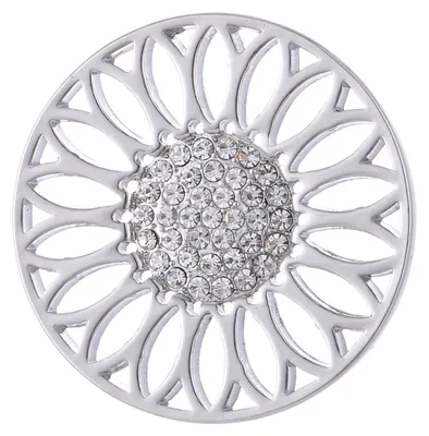 Produktbild von Morella Damen Coin 33 mm Sonnenblume silber