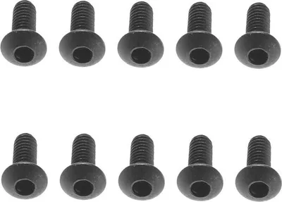 Produktbild von Axial AX31280 M2.6x6mm Hex Socket Button Black (10)