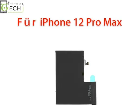 Produktbild von Ersatz Akku für iPhone 12 Pro Max 3687mAh ohne Fehlermeldung ohne Löten Batterie