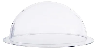 Produktbild von HMF 46728 Halbkugel aus Acryl mit Krempe, DIY Acrylhaube, Ø 28 cm, Transparent