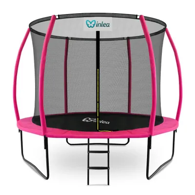 Produktbild von INLEA ULTIMATE Jump Trampolin 305 cm mit integriertem Sicherheitsnetz – rosa