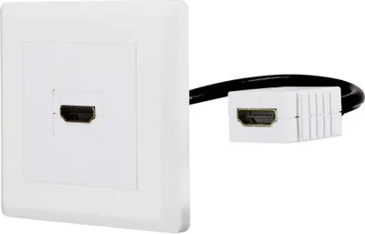 Produktbild von Renkforce RF-4538136 HDMI Adapter [1x HDMI-Buchse - 1x HDMI-Buchse] Weiß vergoldete Steckkontakte 15.00 cm