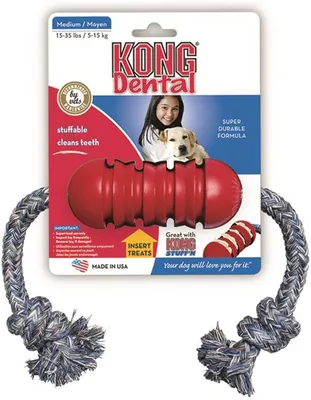 Immagine prodotto di Kong Dog DK2E Dental con corda M