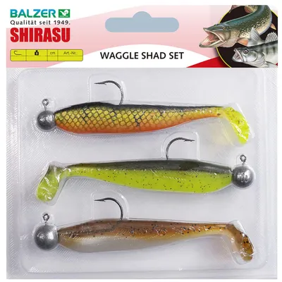 Produktbild von Balzer Waggle Shad Set 10cm - Gummifisch Set