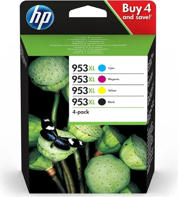 Produktbild von HP 953XL Tintenpatrone Original Hohe Ergiebigkeit (XL) Schwarz, Cyan, Magenta, Gelb