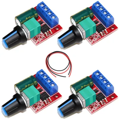 PWM-Drehzahlregler 4er-Set, 5–35 V, 5 A, 20 kHz