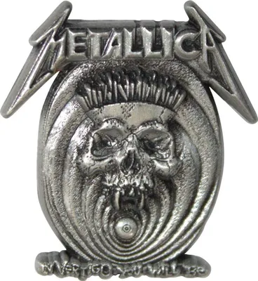 Obrázek produktu pro Metallica - odznak "In Vertigo" - zinková slitina RO12155 (jedna velikost) (starostříbrná)