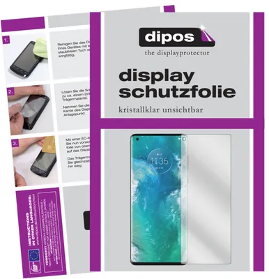 Obrázek produktu pro 2x ochranná fólie displeje pro Motorola Edge čirá ochranná fólie displeje dipos