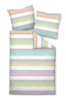 Produktbild von Janine Design Mako-Satin Bettwäsche-Garnitur MILANO 45038 Farbe multicolor-09 Größe 135X200+80x80cm
