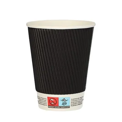Produktbild von Trinkbecher Pappe To-Go 0,3?l Ripple Wall – 500 Stück, -