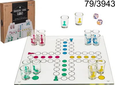Immagine prodotto di Gioco di bicchieri Drinking Ludo con 16 bicchieri + 2 dadi