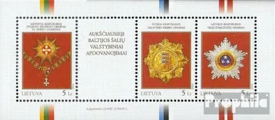 Produktbild von Briefmarken Litauen 2008 Mi Block35 (kompl.Ausg.) postfrisch Orden