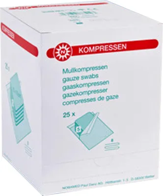 Produktbild von Mullkompresse-steril, 8-fach, à 5 - 5 x 5 cm