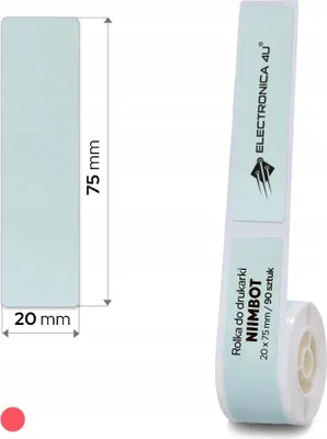 Image de Étiquettes autocollantes thermiques pour imprimante Niimbot D101 20x75