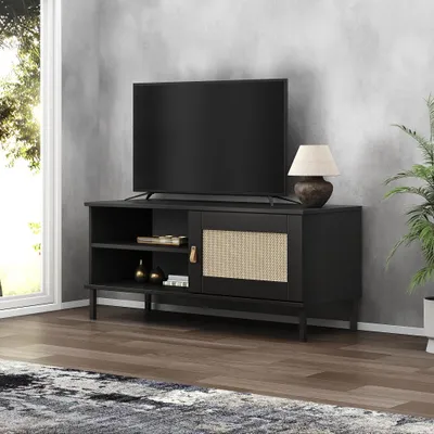 Produktbild von TV Board 105x47cm 'Seattle' Kiefer massiv schwarz