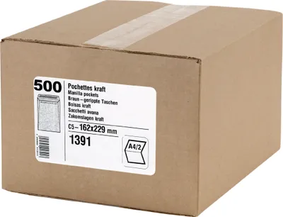 Produktbild von GPV Versandtaschen C4 229 x 324 mm braun Gewicht: 90 g